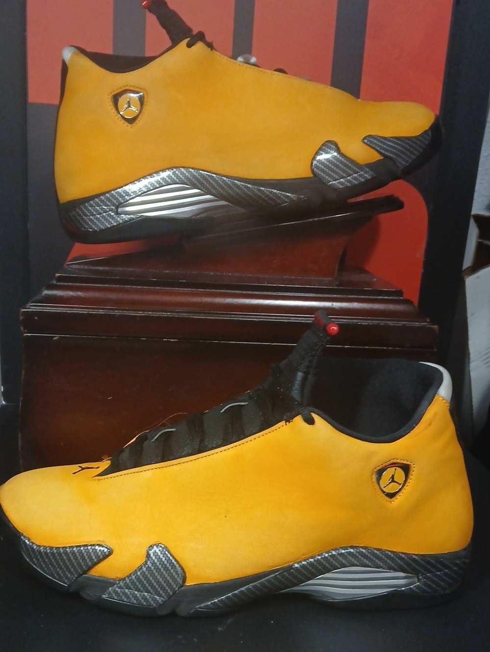 Air Jordan 14 Retro 'Reverse Ferrari' Mens Size-13, 100%AUTHENTIC!